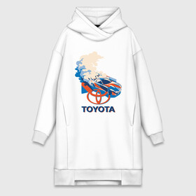 Платье-худи хлопок с принтом Toyota Drift в Тюмени,  |  | drift | silvia | supra | toyota | гонка | гоночная машина | дрифт | логотип tayota | сильвия | супра | тайота | тойота