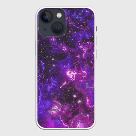 Чехол для iPhone 13 mini с принтом Галактика в Тюмени,  |  | colors | cosmic | stars | yellow | брызги | звезды | краски | планета | разводы красок