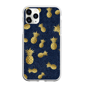 Чехол для iPhone 11 Pro Max матовый с принтом ананас золотой ananas в Тюмени, Силикон |  | ananas.ананасовый сироп | ананас | золотой