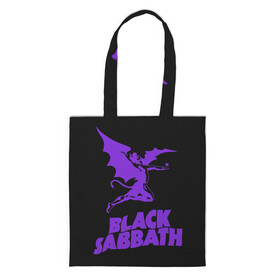 Шоппер 3D с принтом Black Sabbath в Тюмени, 100% полиэстер | Плотность: 200 г/м2; Размер: 34×35 см; Высота лямок: 30 см | black sabbath | hard rock | heavy metal | блэк сабат | группы | метал | музыка | оззи осборн | рок | хард рок | хэви метал