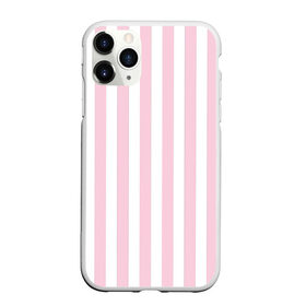 Чехол для iPhone 11 Pro Max матовый с принтом Розовые линии в Тюмени, Силикон |  | Тематика изображения на принте: белый | линии | розовый | светло розовый | светлый