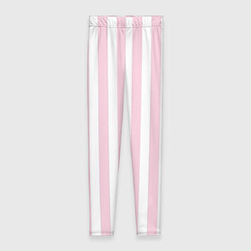 Леггинсы 3D с принтом Розовые линии в Тюмени, 80% полиэстер, 20% эластан | Эластичный пояс, зауженные к низу, низкая посадка | белый | линии | розовый | светло розовый | светлый