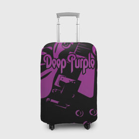 Чехол для чемодана 3D с принтом Deep Purple в Тюмени, 86% полиэфир, 14% спандекс | двустороннее нанесение принта, прорези для ручек и колес | deep purple | whoosh | дэвид ковердейл | иэн гиллан | метал | ричи блэкмор | роджер гловер | рок | свист | хард | хэви