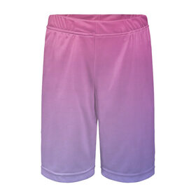 Детские спортивные шорты 3D с принтом Восход солнца в Тюмени,  100% полиэстер
 | пояс оформлен широкой мягкой резинкой, ткань тянется
 | арт | восход | восход солнца | градиент | закат | закат ночи | розовый | синий | фиолетовый