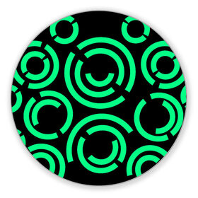 Коврик для мышки круглый с принтом Полукруг в Тюмени, резина и полиэстер | круглая форма, изображение наносится на всю лицевую часть | абстракция | будущее | геометрия | графика | игры | киберпанк | круги | лини | фантастика | фильмы | шестеренки