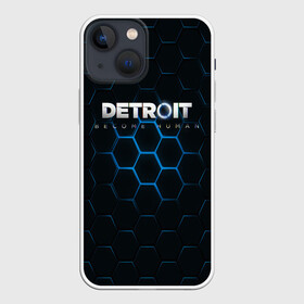 Чехол для iPhone 13 mini с принтом DETROIT (S) в Тюмени,  |  | android | connor | detroit become human | game | rk 800 | urban | будущее | город | детроит | игры | мир | роботы | технологии