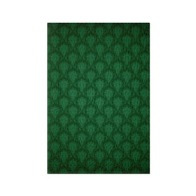Обложка для паспорта матовая кожа с принтом Готические зелёные цветы в Тюмени, натуральная матовая кожа | размер 19,3 х 13,7 см; прозрачные пластиковые крепления | Тематика изображения на принте: готика | зеленый | светлый | темный | цветы
