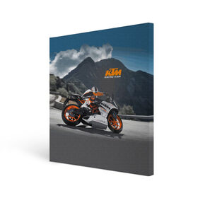 Холст квадратный с принтом KTM Racing team в Тюмени, 100% ПВХ |  | Тематика изображения на принте: clouds | ktm | motorcycle | mountains | nature | racer | racing | route | sky | team | гонщик | горы | мотоцикл | небо | облака | природа | трасса