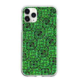 Чехол для iPhone 11 Pro Max матовый с принтом Зелёная спираль в Тюмени, Силикон |  | Тематика изображения на принте: зелёный | рисунок | спираль | тёмный