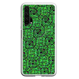 Чехол для Samsung S10E с принтом Зелёная спираль в Тюмени, Силикон | Область печати: задняя сторона чехла, без боковых панелей | зелёный | рисунок | спираль | тёмный