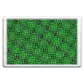 Магнит 45*70 с принтом Зелёная спираль в Тюмени, Пластик | Размер: 78*52 мм; Размер печати: 70*45 | Тематика изображения на принте: зелёный | рисунок | спираль | тёмный