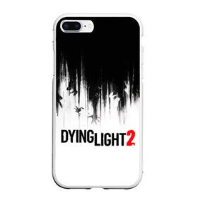 Чехол для iPhone 7Plus/8 Plus матовый с принтом Dying Light 2 в Тюмени, Силикон | Область печати: задняя сторона чехла, без боковых панелей | 2 | 2021 | dying light | light | logo | techland | игра | красный | кровь | лого | логотип