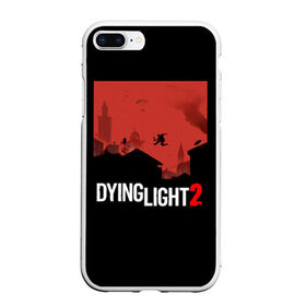 Чехол для iPhone 7Plus/8 Plus матовый с принтом Dying Light 2 в Тюмени, Силикон | Область печати: задняя сторона чехла, без боковых панелей | 2 | 2021 | dying light | light | logo | techland | игра | красный | кровь | лого | логотип