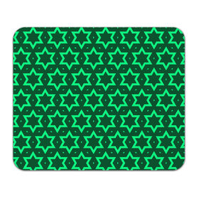 Коврик для мышки прямоугольный с принтом Звезда Давида в Тюмени, натуральный каучук | размер 230 х 185 мм; запечатка лицевой стороны | вертикальный рисунок | звезда | звезда давида | звёзды | звезды давида | зеленый | зеленый узор | светлый | тёмный | узор