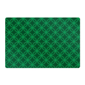 Магнитный плакат 3Х2 с принтом Зелёный узор в Тюмени, Полимерный материал с магнитным слоем | 6 деталей размером 9*9 см | Тематика изображения на принте: геометрические фигуры | зеленый | круг | ромб | светлый | темный | узор
