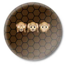 Значок с принтом Emoji в Тюмени,  металл | круглая форма, металлическая застежка в виде булавки | school | игры | пенал | прикольный пенал | смайлы | школа | школьный пенал | эмодзи