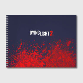 Альбом для рисования с принтом DYING LIGHT 2 ДАИНГ ЛАЙТ в Тюмени, 100% бумага
 | матовая бумага, плотность 200 мг. | Тематика изображения на принте: dying | dying light 2 | dyinglight 2 | dyinglight2 | game | games | horror | light | survival | zombie | выживание | даинг | даинг лайт 2 | даинглайт 2 | даинглайт2 | зомби | игра | игры | лайт | лого | логотип | логотипы | свет | символ | символы