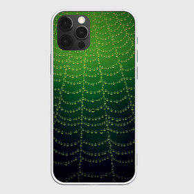 Чехол для iPhone 12 Pro Max с принтом Паутина в лесу в Тюмени, Силикон |  | бусины | зеленый | капли | капли воды | лестница | паутина | раса