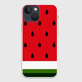 Чехол для iPhone 13 mini с принтом АРБУЗ в Тюмени,  |  | food | fruit | pattern | vegan | vegetables | vegetarian | арбуз | веган | вегетарианство | еда | лето | овощи | паттерн | фрукты | яркие