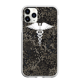 Чехол для iPhone 11 Pro Max матовый с принтом Кадуцей Змеиная кожа в Тюмени, Силикон |  | больница | врач | змеи | змеиная кожа | змея | знак медицины | кадуцей | медик | медицина | хирург