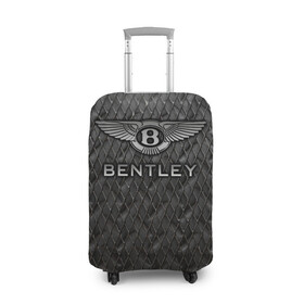 Чехол для чемодана 3D с принтом Bentley в Тюмени, 86% полиэфир, 14% спандекс | двустороннее нанесение принта, прорези для ручек и колес | bentayga | bentley flying spur | cayenne | continental gt | doug demuro | бентли | внедорожник | тайкан | тест драйв | турбо