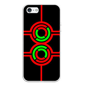 Чехол для iPhone 5/5S матовый с принтом Круги механика в Тюмени, Силикон | Область печати: задняя сторона чехла, без боковых панелей | Тематика изображения на принте: 