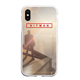 Чехол для iPhone XS Max матовый с принтом Hitman 3 в Тюмени, Силикон | Область печати: задняя сторона чехла, без боковых панелей | game | gamer | games | hitman | hitmen | hitmon | killer | stealth | игра | игры | хитман | хитмен