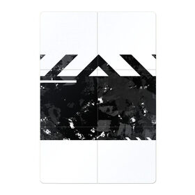 Магнитный плакат 2Х3 с принтом Гранж-абстакция в Тюмени, Полимерный материал с магнитным слоем | 6 деталей размером 9*9 см | Тематика изображения на принте: абстракция | геометрия | гранж | грязь | черно белый