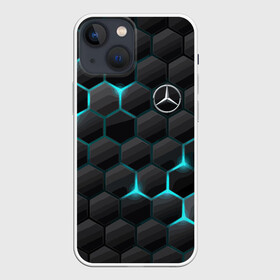 Чехол для iPhone 13 mini с принтом Mercedes Benz в Тюмени,  |  | cell | germany | mercedes benz | pattern | prestige | германия | мерседес | престиж | соты | узор