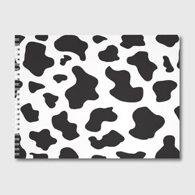 Альбом для рисования с принтом COW PRINT в Тюмени, 100% бумага
 | матовая бумага, плотность 200 мг. | Тематика изображения на принте: animals | cow | cow print | корова | коровий принт