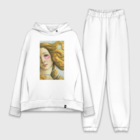 Женский костюм хлопок Oversize с принтом The Birth of Venus в Тюмени,  |  | art | birth | botticelli | choker | eye | lashes | makeup | patch | sandro | venus | боттичелли | венера | венеры | глаза | живопись | жизнь | искусство | макияж | патчи | ресницы | рождение | сандро | чокер