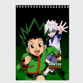 Скетчбук с принтом Hunter x Hunter в Тюмени, 100% бумага
 | 48 листов, плотность листов — 100 г/м2, плотность картонной обложки — 250 г/м2. Листы скреплены сверху удобной пружинной спиралью | anime | hunter x hunter | аниме | гон фрикс | манга | охотник х охотник | хантер хантер | хантеры