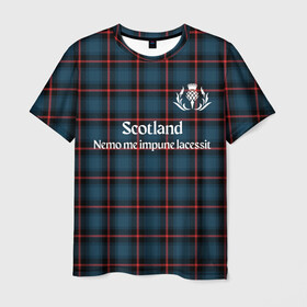 Мужская футболка 3D с принтом Шотландия в Тюмени, 100% полиэфир | прямой крой, круглый вырез горловины, длина до линии бедер | england | scotland | англия | великобритания | волынка | девиз | килт | клан | клетка | королевство | шотландия | шотландка