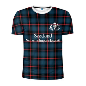 Мужская футболка 3D спортивная с принтом Шотландия в Тюмени, 100% полиэстер с улучшенными характеристиками | приталенный силуэт, круглая горловина, широкие плечи, сужается к линии бедра | Тематика изображения на принте: england | scotland | англия | великобритания | волынка | девиз | килт | клан | клетка | королевство | шотландия | шотландка