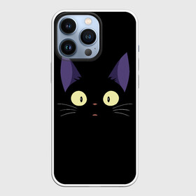 Чехол для iPhone 13 Pro с принтом Дзи Дзи в Тюмени,  |  | Тематика изображения на принте: cat | delivery | ji | jiji | kikis | service | totoro | ведьмина | дзи | дзидзи | доставки | кики | кот | котенок | котик | кэт | миядзаки | служба | тоторо | хаяо | черный