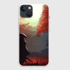 Чехол для iPhone 13 с принтом Самурай в Тюмени,  |  | autumn | samurai | осень | пейзаж | самурай