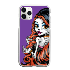 Чехол для iPhone 11 Pro матовый с принтом Calavera skelita 22 в Тюмени, Силикон |  | Тематика изображения на принте: девушка | маска | мексика | скелет