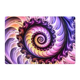 Магнитный плакат 3Х2 с принтом Спираль улитки в Тюмени, Полимерный материал с магнитным слоем | 6 деталей размером 9*9 см | Тематика изображения на принте: волна | волны | желтый | раковина улитки | розовый | синий | спираль | улитка | фиолетовый