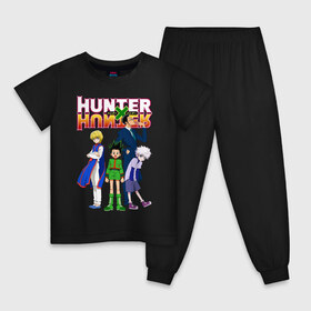 Детская пижама хлопок с принтом Hunter x Hunter в Тюмени, 100% хлопок |  брюки и футболка прямого кроя, без карманов, на брюках мягкая резинка на поясе и по низу штанин
 | Тематика изображения на принте: anime | hunter x hunter | аниме | гон фрикс | манга | охотник х охотник | хантер хантер | хантеры
