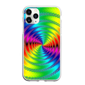 Чехол для iPhone 11 Pro матовый с принтом Цветной гипноз в Тюмени, Силикон |  | насыщенные цвета | радуга | спираль | цвет | цвета | яркие цвета | ярко