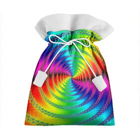 Подарочный 3D мешок с принтом Цветной гипноз в Тюмени, 100% полиэстер | Размер: 29*39 см | насыщенные цвета | радуга | спираль | цвет | цвета | яркие цвета | ярко