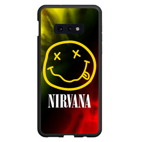 Чехол для Samsung S10E с принтом NIRVANA НИРВАНА в Тюмени, Силикон | Область печати: задняя сторона чехла, без боковых панелей | 