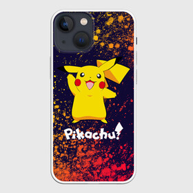 Чехол для iPhone 13 mini с принтом ПИКАЧУ   PIKACHU в Тюмени,  |  | anime | manga | pikachu | pokemon | pokemons | аниме | детектив | кино | манга | мультфилтфильм | муьлт | пикачу | покемон | покемоны | фильм