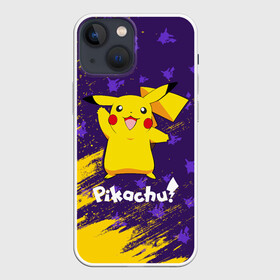 Чехол для iPhone 13 mini с принтом ПИКАЧУ   PIKACHU в Тюмени,  |  | anime | manga | pikachu | pokemon | pokemons | аниме | детектив | кино | манга | мультфилтфильм | муьлт | пикачу | покемон | покемоны | фильм