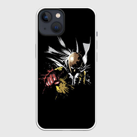 Чехол для iPhone 13 с принтом Saitama в Тюмени,  |  | genos | man | men | one | onepunch | onepunchman | punch | saitama | ванпачмен | вапач | генас | генос | герой | сайтама | супергерой | уанпачмен