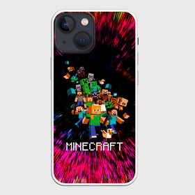 Чехол для iPhone 13 mini с принтом MINECRAFT в Тюмени,  |  | craft | creeper | dungeon | dungeons | earth | game | logo | mine | minecraft | minecraft dungeons | mobile | online | дунгеонс | земля | зомби | игра | крипер | лого | майкрафт | майнкрафт | онлайн | подземелье