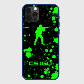 Чехол для iPhone 12 Pro с принтом CS:GO logo в Тюмени, силикон | область печати: задняя сторона чехла, без боковых панелей | Тематика изображения на принте: american | counter strike | cs go | автомат | америка | армия | бой | брызги | война | детям | игра | капли | кислотный | контр страйк | краска | логотипы игр | мальчикам | монстр | неоновый | оружие | пацанские | пятна