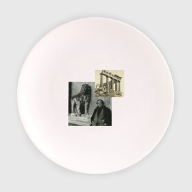 Тарелка 3D с принтом Иосиф Бродский Венеция в Тюмени, фарфор | диаметр - 210 мм
диаметр для нанесения принта - 120 мм | Тематика изображения на принте: венеция | иосиф бродский