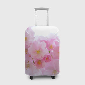Чехол для чемодана 3D с принтом Сакура в Тюмени, 86% полиэфир, 14% спандекс | двустороннее нанесение принта, прорези для ручек и колес | красивые | лето | летоахлето | летовернись | летожара | летонеуходи | летоцветы | леточко | любовь | много | много цветов | насекомые | радость | сакура | цветы
