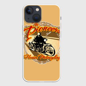 Чехол для iPhone 13 mini с принтом Hoosier Motorcycling в Тюмени,  |  | motorcycle | байкеры | мотоциклы | пионеры
